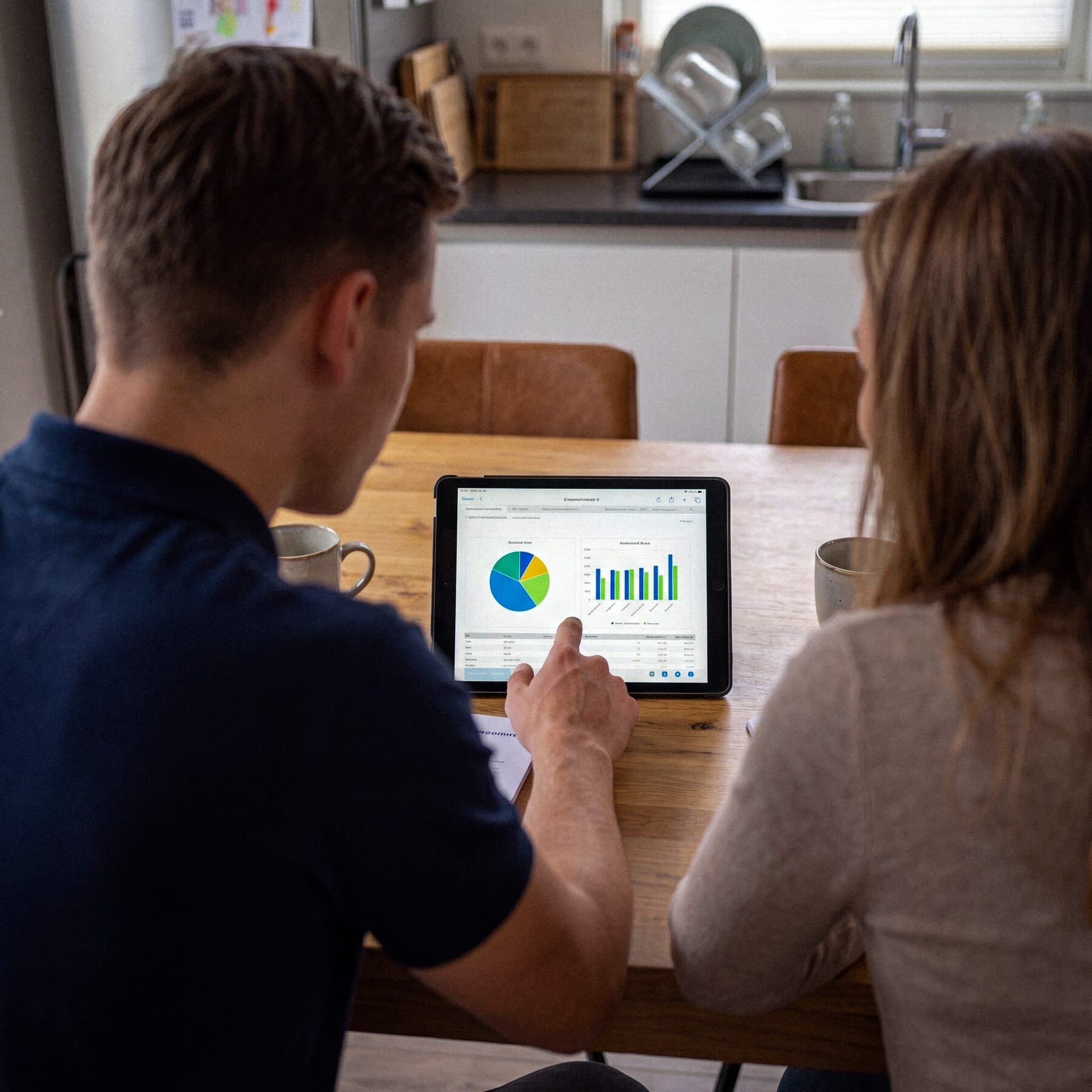 Energieverbruik en opslag inzichtelijk op een tablet